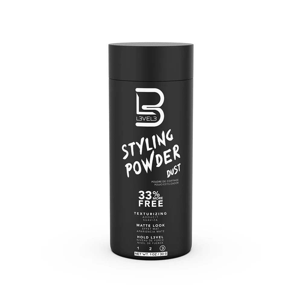 L3 Level 3 Men's Hair Styling Powder | Natural Matte Finish with Medium Hold | 30g 1 L3 Level 3 Men's Hair Styling Powder | Natural Matte Finish with Medium Hold | 30g