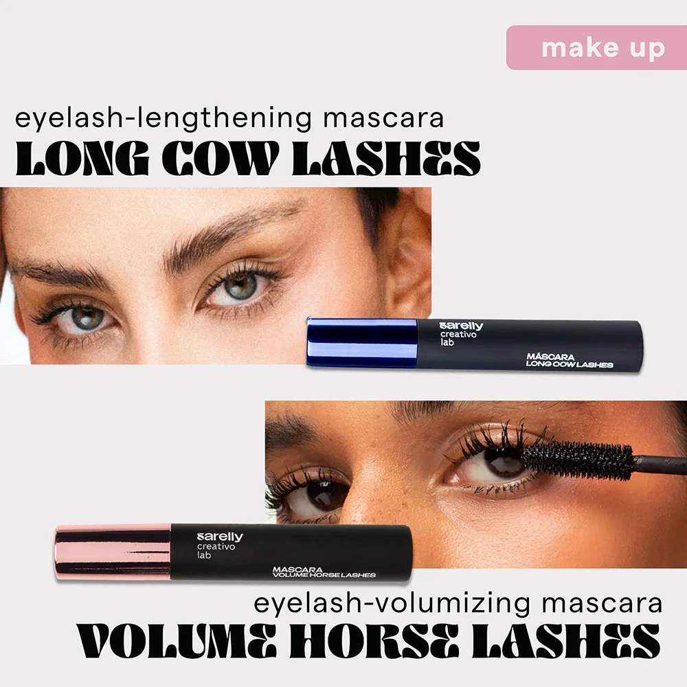 SARELLY Mascara Kit, Volumizing and Lengthening Waterproof Mascara with Vitamin E for Dramatic, Smudge-Free Lashes 1 SARELLY Mascara Kit, Volumizing and Lengthening Waterproof Mascara with Vitamin E for Dramatic, Smudge-Free Lashes