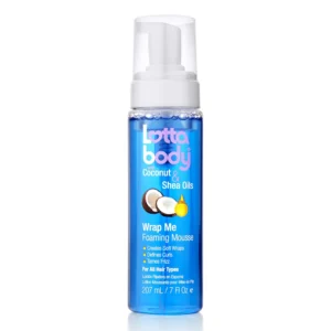 Lottabody Coconut Oil & Shea Curl Mousse | Frizz Control & Curl Definition | 7 Fl Oz