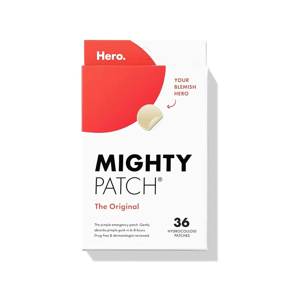 Mighty Patch Original Hydrocolloid Acne Pimple Patches for Face, 36 Count 1 Mighty Patch Original Hydrocolloid Acne Pimple Patches for Face, 36 Count