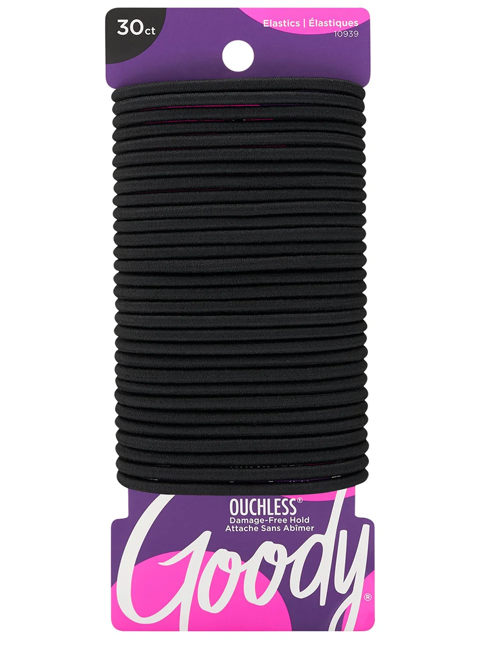 Goody Ouchless Hair Elastics | No-Pull, No-Breakage Ponytail Holders for All Hair Types | 30 Count 1 Goody Ouchless Hair Elastics | No-Pull, No-Breakage Ponytail Holders for All Hair Types | 30 Count