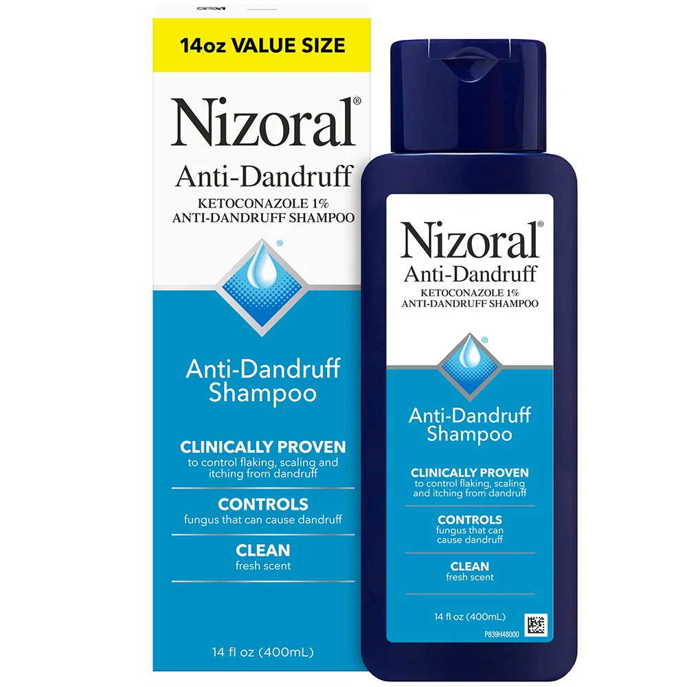 Nizoral Anti-Dandruff Shampoo with 1% Ketoconazole | Clinically Proven Flake & Itch Control for Men & Women 1 Nizoral Anti-Dandruff Shampoo with 1% Ketoconazole | Clinically Proven Flake & Itch Control for Men & Women
