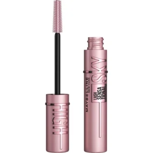 Maybelline Sky High Washable Mascara, Volumizing & Lengthening Mascara for Buildable Blackest Black Lashes