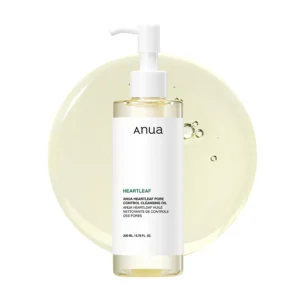 Anua Heartleaf Pore Control Cleansing Oil, Korean Double Cleanse Oil for Makeup Removal and Blackhead Control, 200ml