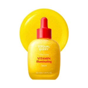 EQQUALBERRY Vitamin C Brightening Face Serum with Niacinamide and Hyaluronic Acid