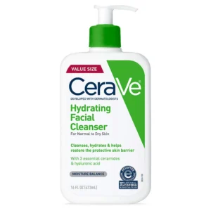 CeraVe Hydrating Facial Cleanser | Moisturizing Face Wash for Dry and Sensitive Skin with Hyaluronic Acid and Ceramides