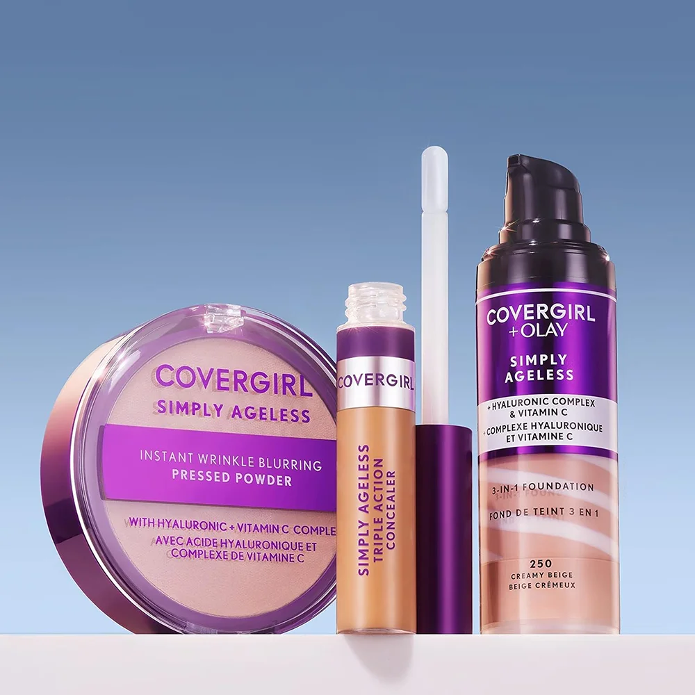 COVERGIRL & Olay Simply Ageless 3-in-1 Liquid Foundation with Hyaluronic Acid and Vitamin C for a Youthful Matte Finish 2 COVERGIRL & Olay Simply Ageless 3-in-1 Liquid Foundation with Hyaluronic Acid and Vitamin C for a Youthful Matte Finish - Image 2