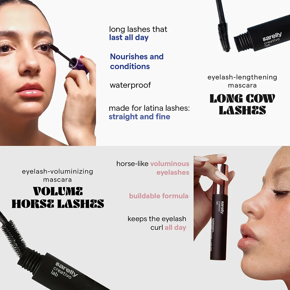 SARELLY Mascara Kit, Volumizing and Lengthening Waterproof Mascara with Vitamin E for Dramatic, Smudge-Free Lashes 2 SARELLY Mascara Kit, Volumizing and Lengthening Waterproof Mascara with Vitamin E for Dramatic, Smudge-Free Lashes - Image 2