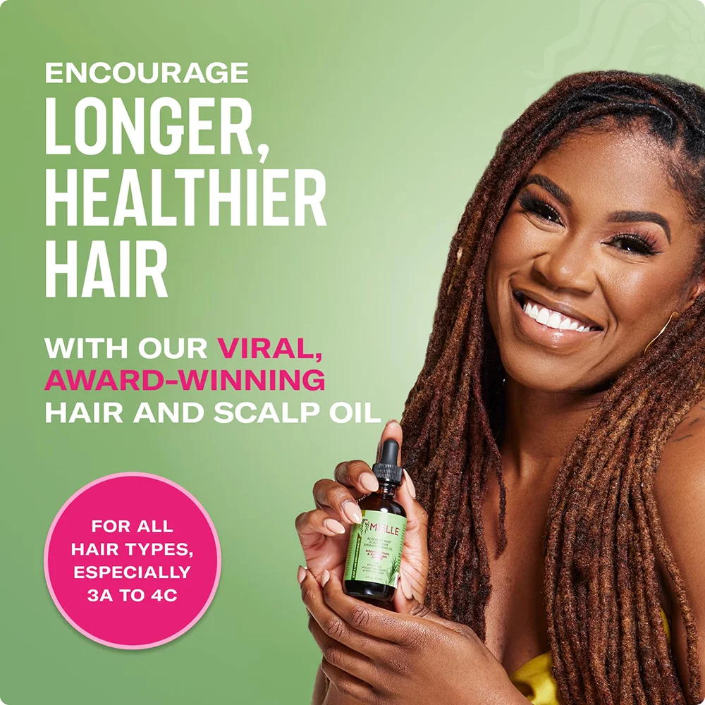 Mielle Organics Rosemary & Mint Scalp and Hair Oil | Biotin-Infused Treatment for Stronger, Healthier Hair 2 Mielle Organics Rosemary & Mint Scalp and Hair Oil | Biotin-Infused Treatment for Stronger, Healthier Hair - Image 2