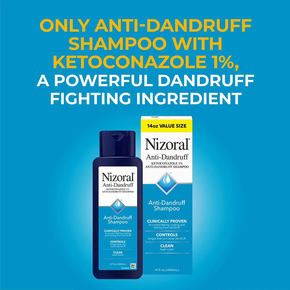 Nizoral Anti-Dandruff Shampoo with 1% Ketoconazole | Clinically Proven Flake & Itch Control for Men & Women 2 Nizoral Anti-Dandruff Shampoo with 1% Ketoconazole | Clinically Proven Flake & Itch Control for Men & Women - Image 2
