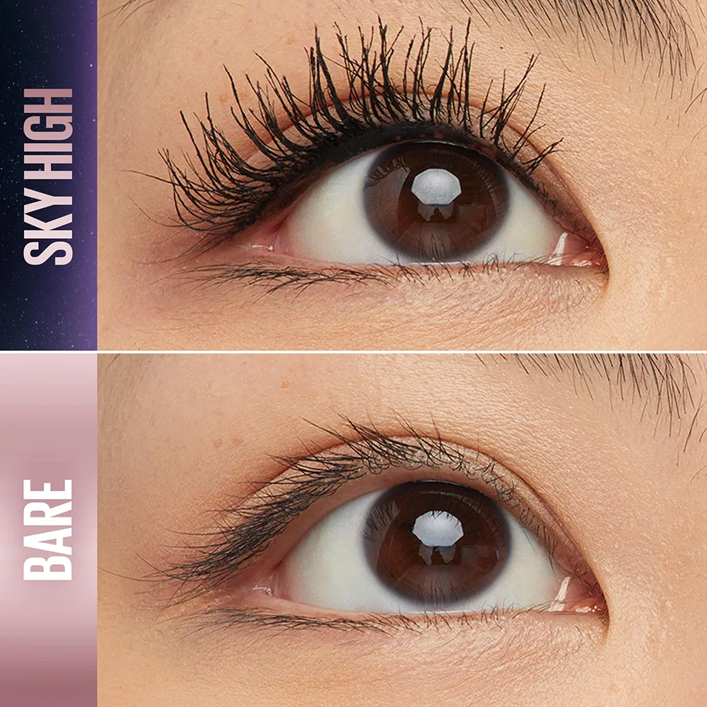 Maybelline Sky High Washable Mascara, Volumizing & Lengthening Mascara for Buildable Blackest Black Lashes 2 Maybelline Sky High Washable Mascara, Volumizing & Lengthening Mascara for Buildable Blackest Black Lashes - Image 2