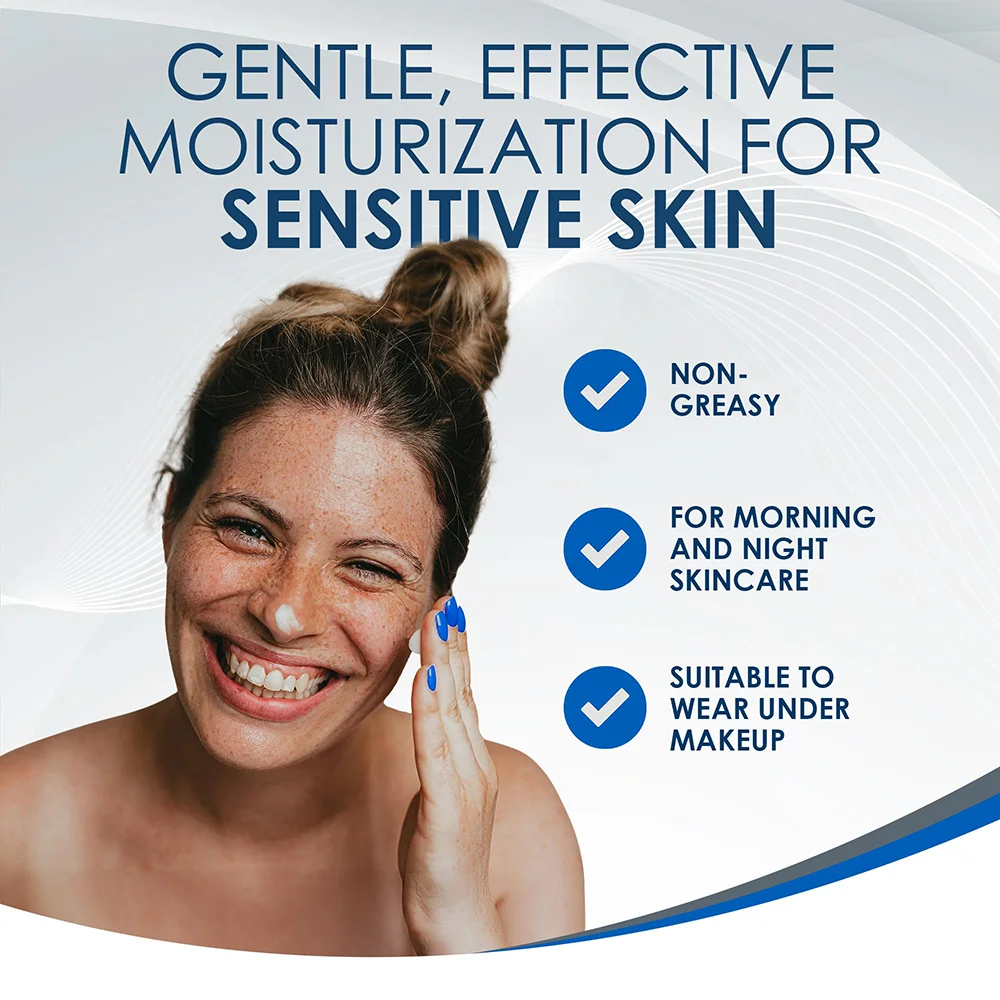 Vanicream Daily Facial Moisturizer with Ceramides and Hyaluronic Acid for Sensitive Skin 2 Vanicream Daily Facial Moisturizer with Ceramides and Hyaluronic Acid for Sensitive Skin - Image 2