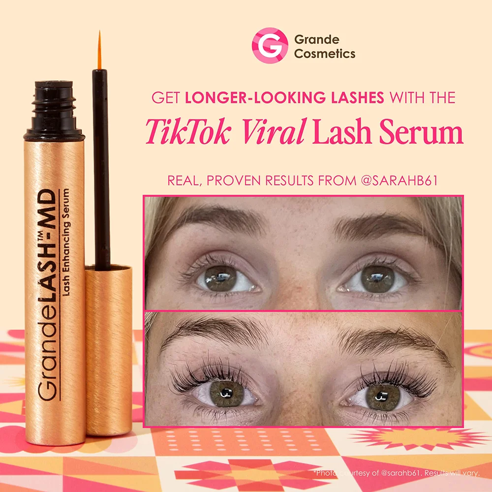 Grande Cosmetics GrandeLASH-MD Lash Enhancing Serum | Peptide & Vitamin Formula for Longer, Thicker, Fuller Lashes 2 Grande Cosmetics GrandeLASH-MD Lash Enhancing Serum | Peptide & Vitamin Formula for Longer, Thicker, Fuller Lashes - Image 2