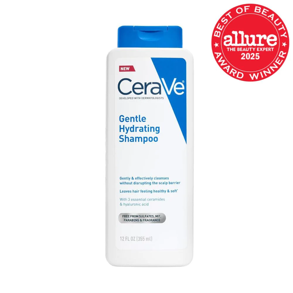 CeraVe Gentle Hydrating Shampoo with Ceramides, Niacinamide and Hyaluronic Acid, Sulfate-Free for All Hair Types and Sensitive Scalp 2 CeraVe Gentle Hydrating Shampoo with Ceramides, Niacinamide and Hyaluronic Acid, Sulfate-Free for All Hair Types and Sensitive Scalp - Image 2
