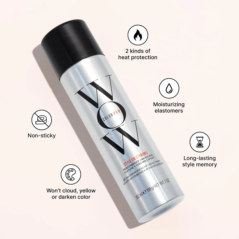 Color Wow Style on Steroids Texturizing Spray for Instant Volume, Texture and Body, Non-Sticky Finishing Spray 2 Color Wow Style on Steroids Texturizing Spray for Instant Volume, Texture and Body, Non-Sticky Finishing Spray - Image 2