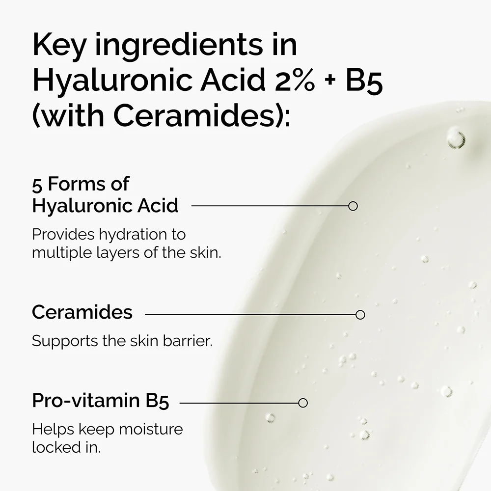 The Ordinary Hyaluronic Acid 2% + B5 with Ceramides | Multi-Depth Hydration Serum for Plumper, Smoother Skin 3 The Ordinary Hyaluronic Acid 2% + B5 with Ceramides | Multi-Depth Hydration Serum for Plumper, Smoother Skin - Image 3
