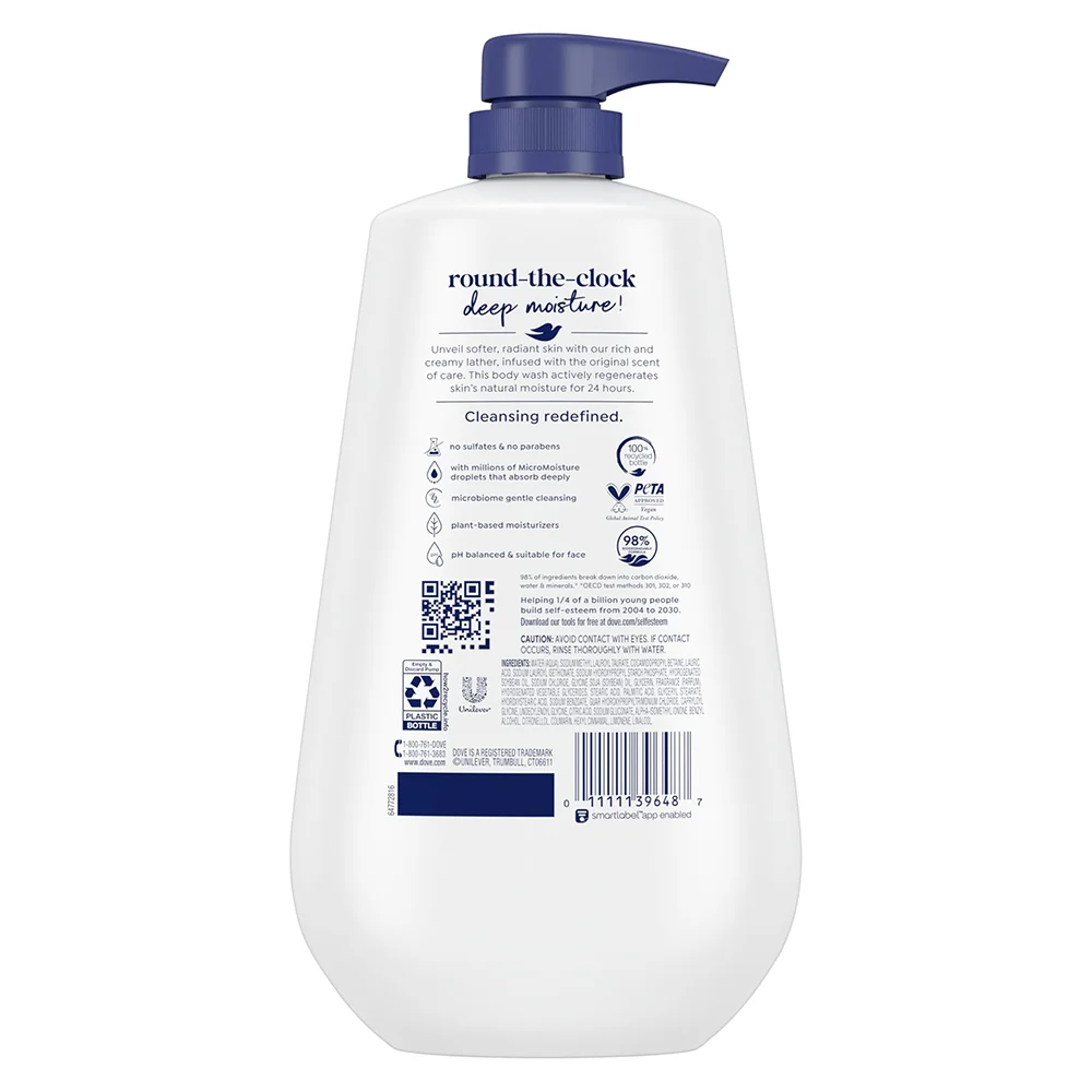 Dove Deep Moisture Body Wash | 24-Hour Hydrating Skin Cleanser with MicroMoisture Technology | 30.6 oz 3 Dove Deep Moisture Body Wash | 24-Hour Hydrating Skin Cleanser with MicroMoisture Technology | 30.6 oz - Image 3