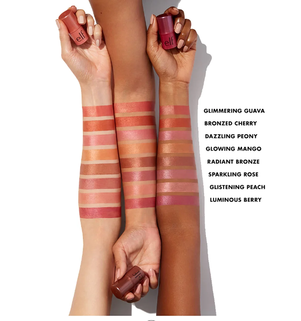 e.l.f. Monochromatic Multi Stick | Creamy Blendable Color for Eyes, Lips & Cheeks | Dazzling Peony 3 e.l.f. Monochromatic Multi Stick | Creamy Blendable Color for Eyes, Lips & Cheeks | Dazzling Peony - Image 3