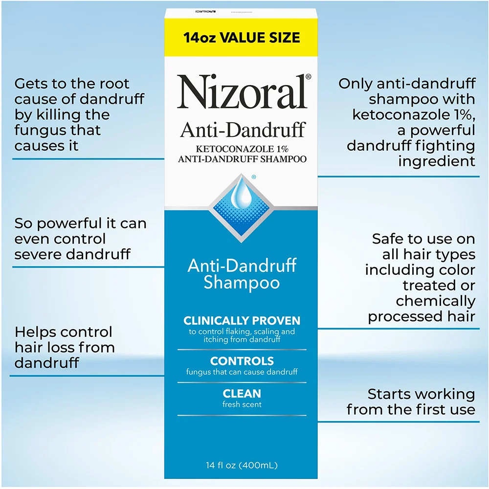 Nizoral Anti-Dandruff Shampoo with 1% Ketoconazole | Clinically Proven Flake & Itch Control for Men & Women 4 Nizoral Anti-Dandruff Shampoo with 1% Ketoconazole | Clinically Proven Flake & Itch Control for Men & Women - Image 4