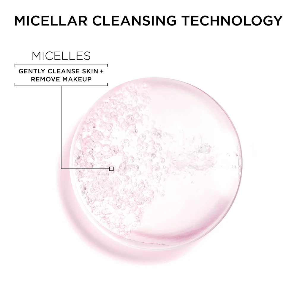 Garnier Micellar Cleansing Water for Sensitive Skin, All-in-1 Hydrating Facial Cleanser and Makeup Remover, 400ml 4 Garnier Micellar Cleansing Water for Sensitive Skin, All-in-1 Hydrating Facial Cleanser and Makeup Remover, 400ml - Image 4