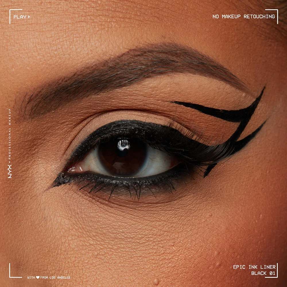 NYX Professional Makeup Epic Ink Waterproof Liquid Eyeliner | Precise, Long-Lasting Matte Black | Vegan & Cruelty-Free 4 NYX Professional Makeup Epic Ink Waterproof Liquid Eyeliner | Precise, Long-Lasting Matte Black | Vegan & Cruelty-Free - Image 4