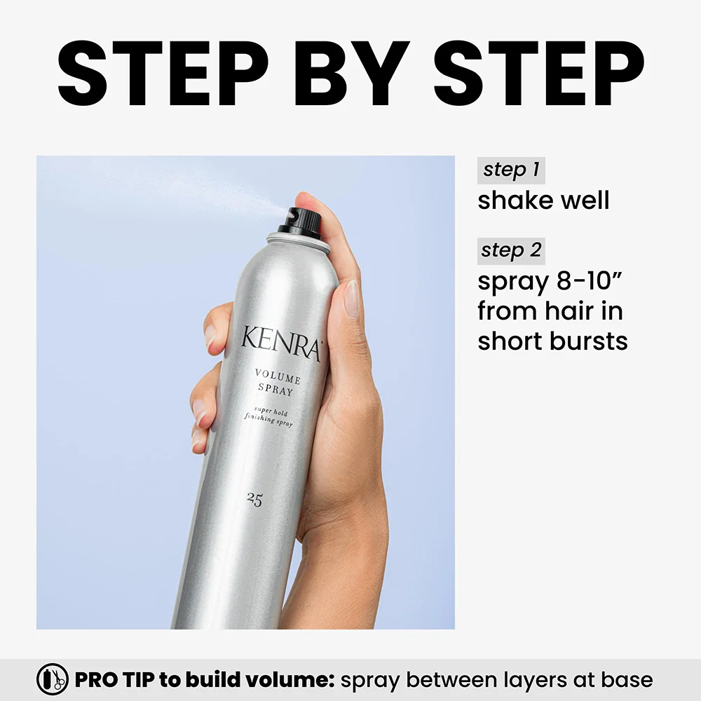 Kenra Professional Volume Spray 25 Super Hold Finishing Hairspray, Flake-Free and Humidity-Resistant for All Hair Types 4 Kenra Professional Volume Spray 25 Super Hold Finishing Hairspray, Flake-Free and Humidity-Resistant for All Hair Types - Image 4