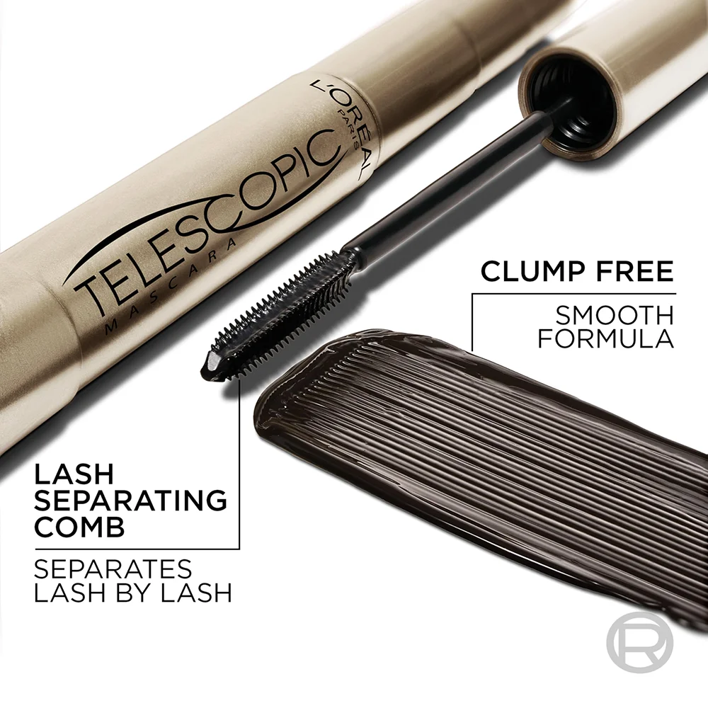 L'Oréal Paris Telescopic Mascara – Lengthening & Separating Formula in Blackest Black 4 L'Oréal Paris Telescopic Mascara – Lengthening & Separating Formula in Blackest Black - Image 4
